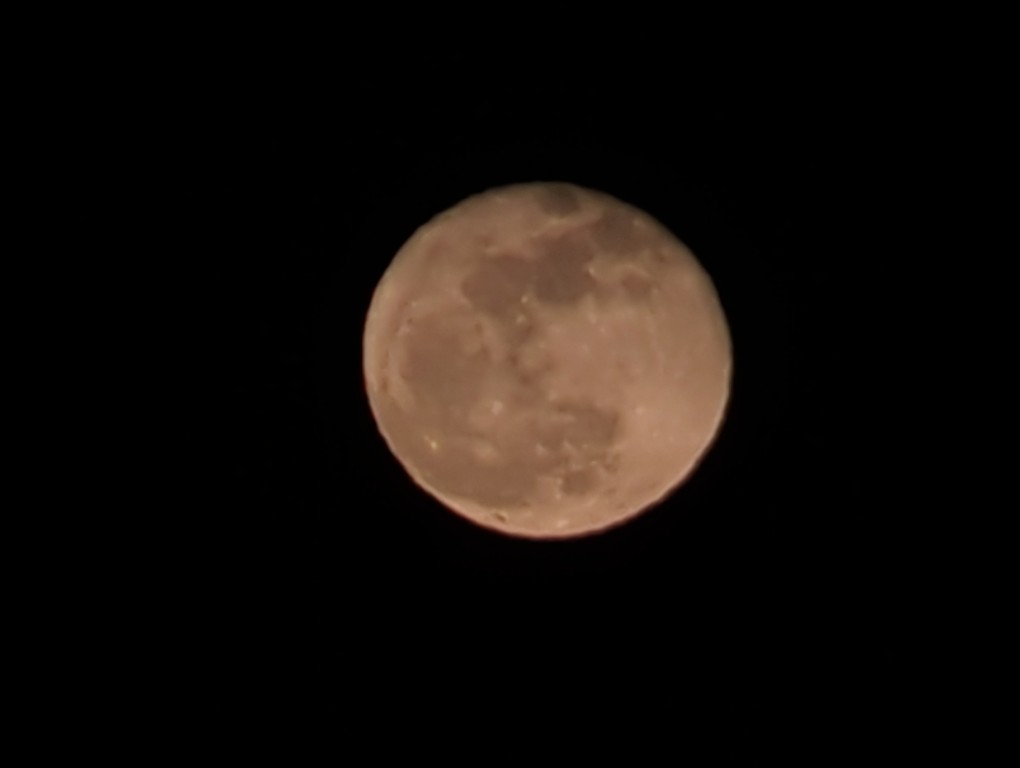 the full moon during a lunar eclipse